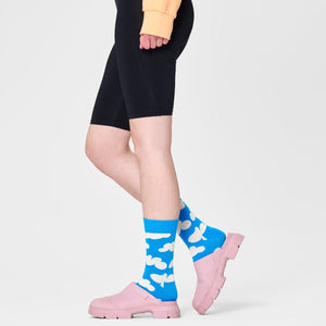 Happy Socks Unisex Cloudy Crew Length Socks for Women and Men