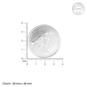 999 Silver Radha Krishna Coin- 20g