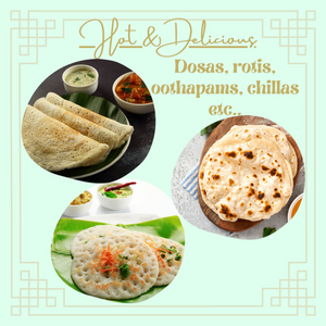 Trilonium Pre-Seasoned Cast Iron Concave Roti - Dosa Tawa | Gas & Induction Compatible | Black