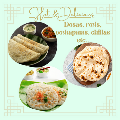 Trilonium Pre-Seasoned Cast Iron Concave Roti - Dosa Tawa | Gas & Induction Compatible | Black