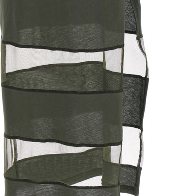 Coperni Striped Sheer Polo Dress