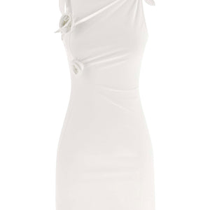 Coperni Asymmetric Flower Dress