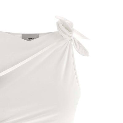 Coperni Asymmetric Flower Dress