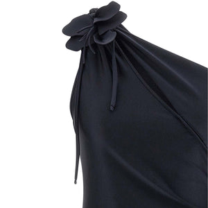 Coperni Asymmetric Mini Flower Dress