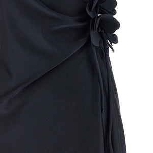 Coperni Asymmetric Mini Flower Dress
