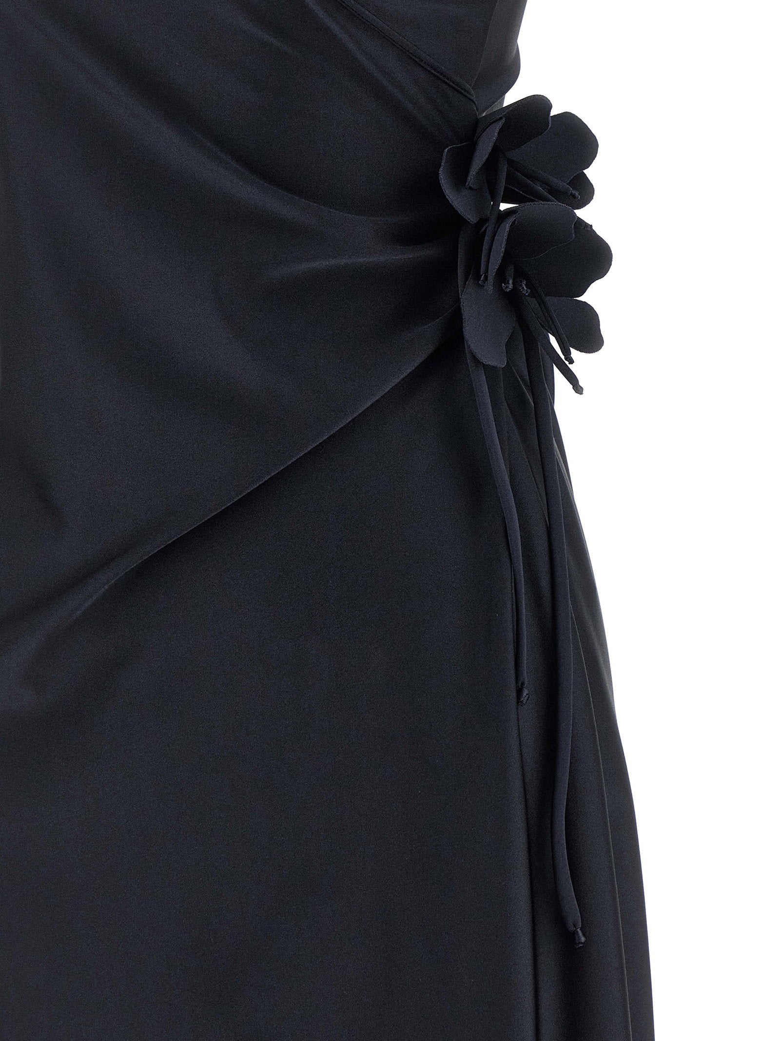 Coperni Asymmetric Mini Flower Dress