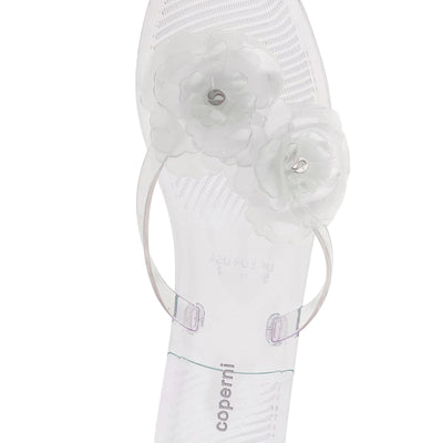 Coperni Silicone Flower Flat Sandals