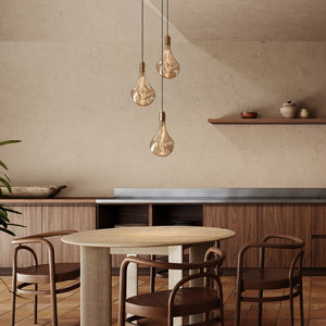 Triple Pendant Light with Voronoi II by Tala