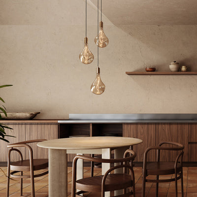 Triple Pendant Light with Voronoi II by Tala