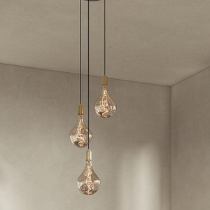 Triple Pendant Light with Voronoi II by Tala