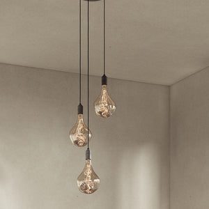 Triple Pendant Light with Voronoi II by Tala
