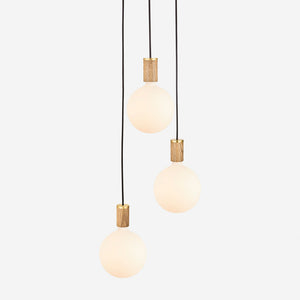Triple Pendant Light with Sphere IV by Tala