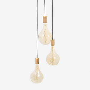 Triple Pendant Light with Voronoi II by Tala