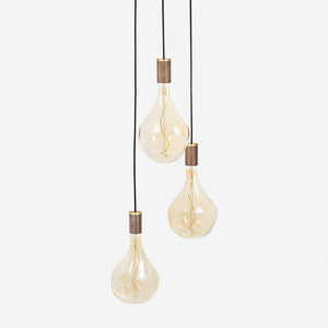 Triple Pendant Light with Voronoi II by Tala