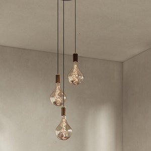 Triple Pendant Light with Voronoi II by Tala