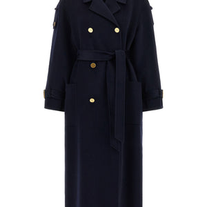 Elisabetta Franchi Double-breasted Belted Coat
