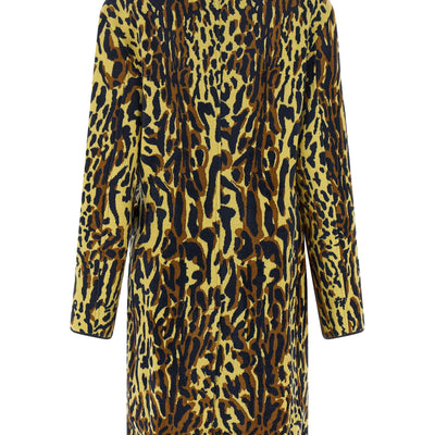 Marni Animalier Jacquard Wool Coat