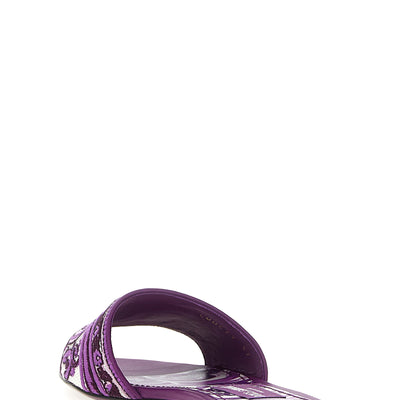 Dolce & Gabbana Maiolica Embroidery Slides
