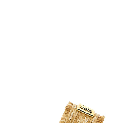 Dolce & Gabbana Raffia Braid Slides
