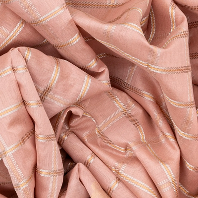 Baby Pink Handloom Chirala Silk Cotton Saree With Annam Motifs-Baby Pink