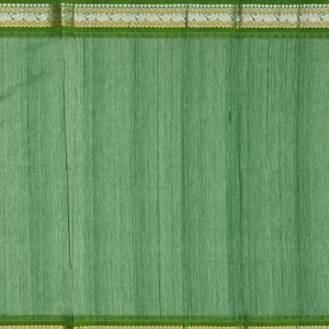 Yellow Handloom Chirala Silk Cotton Saree With Annam Motifs-Yellow