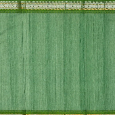 Yellow Handloom Chirala Silk Cotton Saree With Annam Motifs-Yellow