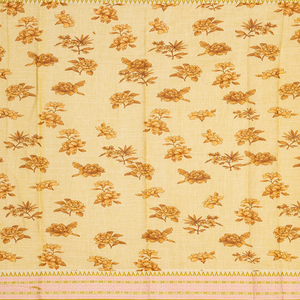 Orange Chirala Saree With Printed Floral Motifs-Orange