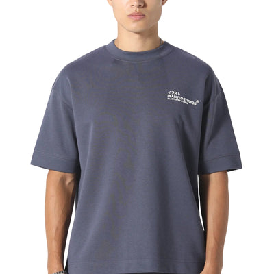 Irasuto Studios Crane Sea Blue T-Shirt