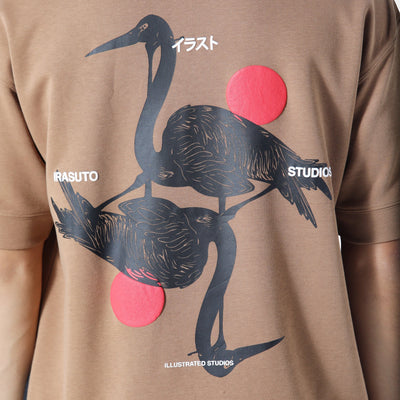 Irasuto Studios Crane Tobacco T-Shirt