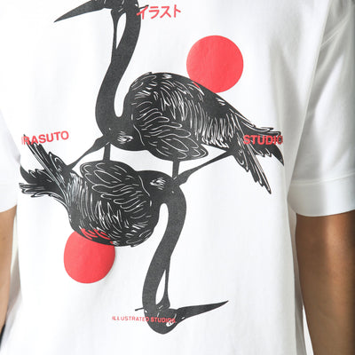 Irasuto Studios Crane White T-Shirt