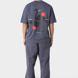 Irasuto Studios Crane Sea Blue T-Shirt