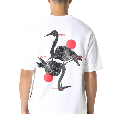 Irasuto Studios Crane White T-Shirt