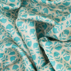 Cream Handloom Tussar Silk Saree With Printed Floral Motifs -Cream