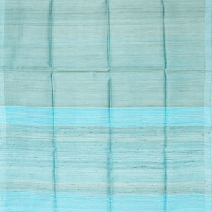 Yellow Handloom Tussar Silk Saree With Chevron Motifs In Border-Yellow