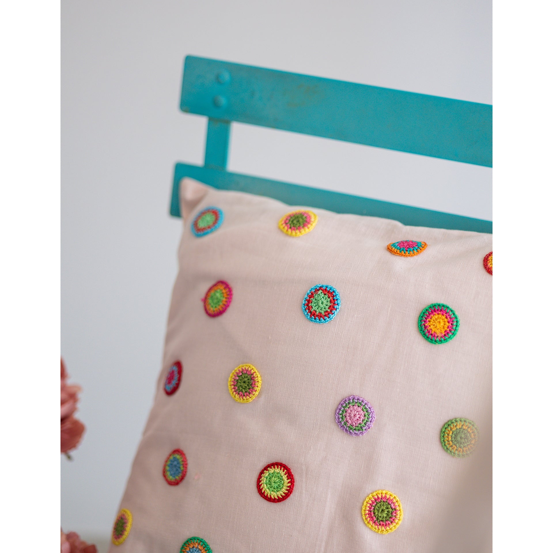 Beige - Prakriti Cushion Cover ~ Spring Drops