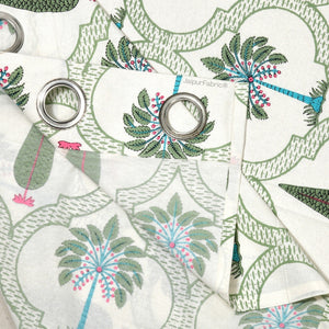 Hand Block Printroots Printed Curtains with Intricate Floral Designs
