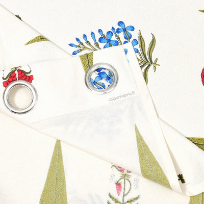 Elite Furnishing Jaipur Mela Hand Block Printed Cotton Curtains