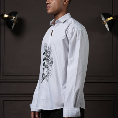 Overlay - Grey Pinstripes