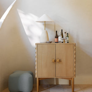 Open Box: Cami Bar Cabinet, Natural by Eny Lee Parker
