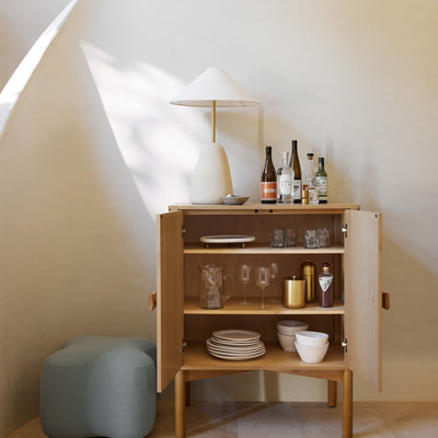 Open Box: Cami Bar Cabinet, Natural by Eny Lee Parker