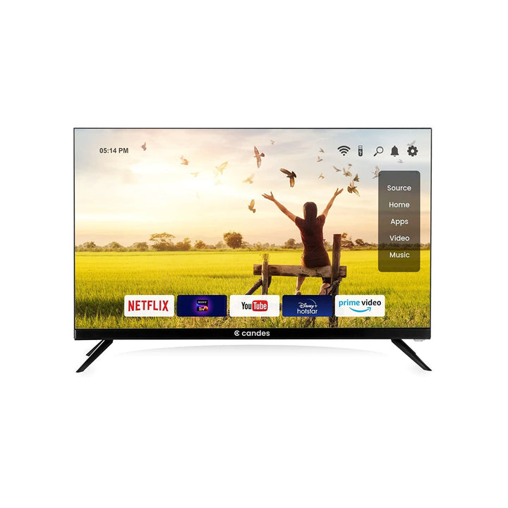 Candes Frameless 24 Smart LED TV Black (Model Id - CANDES24SMCF24S001)