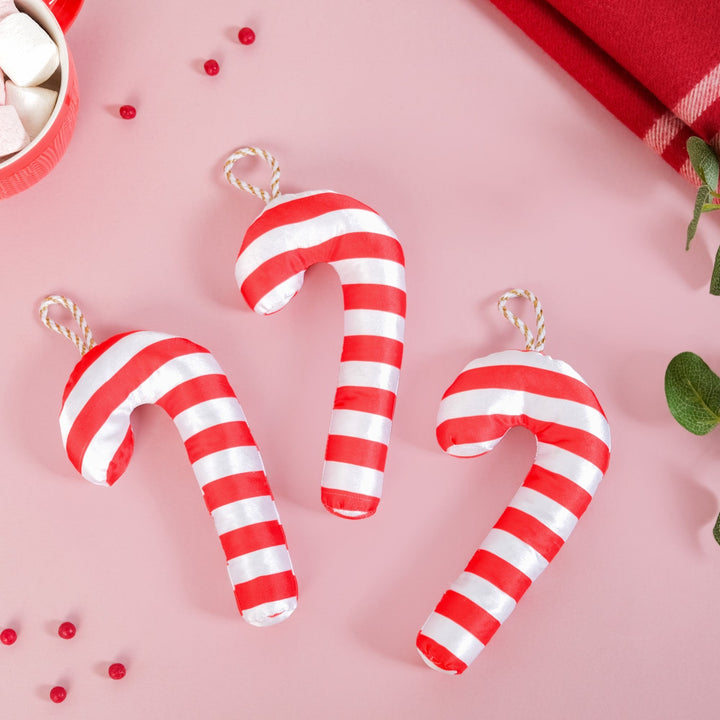 Candy Cane Christmas Ornaments Set Of 3