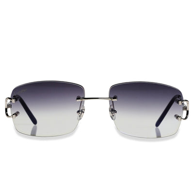 Cartier Eyewear Custom CT00920-002 C Decor Silver Rimless Sunglasses