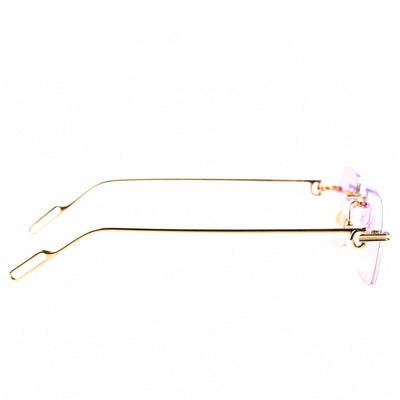 Cartier Eyewear Custom CT0113O-001 Panthere De Cartier Rimless Sunglasses