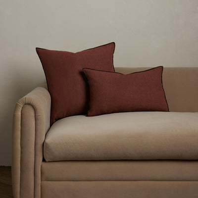 Carys Contrast Linen Pillow