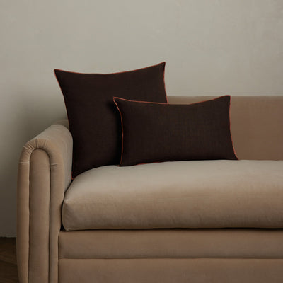 Carys Contrast Linen Pillow