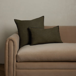 Carys Contrast Linen Pillow