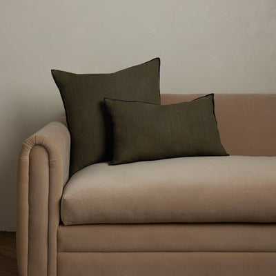 Carys Contrast Linen Pillow