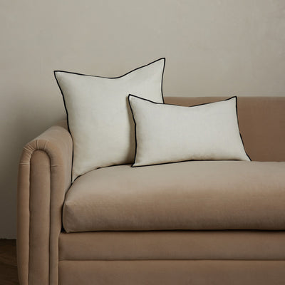Carys Contrast Linen Pillow
