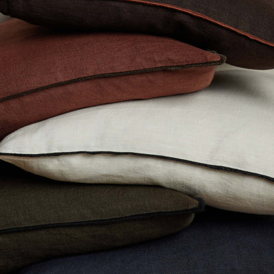 Carys Contrast Linen Pillow